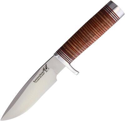 BlackJack Knives Model 125 Stacked Leather Classic Knife - 1