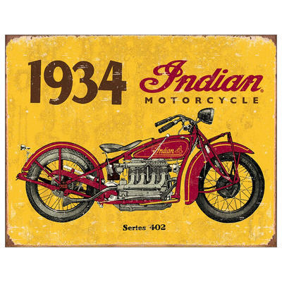 Tin Sign 1934 Indian Motorcycle