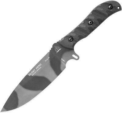 TOPS Knives Silent Hero Sniper Grey RMT Camo Leather Sheat - 1