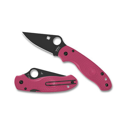 Spyderco Paramilitary  Pink Handle Black BD1N Blade - 1
