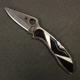 Spyderco Delica Custom Jewelry Collection Jet and Mother of Pearl - 1/3