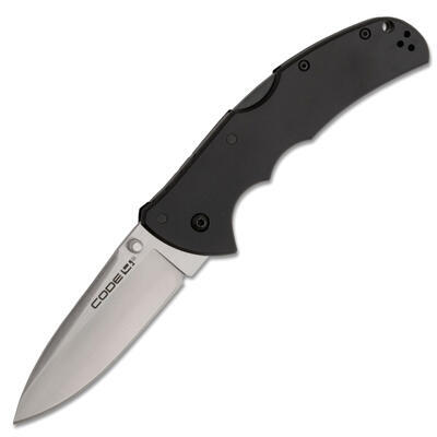 Cold Steel Code 4 CPM S35VN Spear Point Black Handle - 1