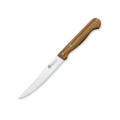 Maserin Steak knife Plain Blade Olive Handle - 1