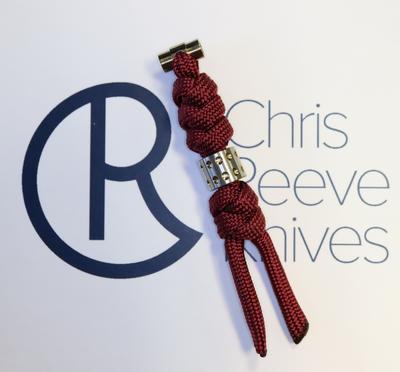 Chris Reeve Lanyard Knotted Premium for Large Sebenza Červený