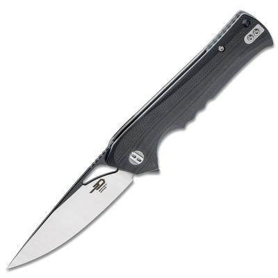 Bestech Knives Muskie D2 Black/Satin G-10 Black - 1