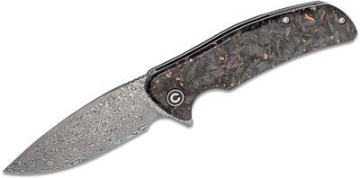 Civivi Incite Linerlock Carbon Fiber Copper Foil Damascus Blade - 1
