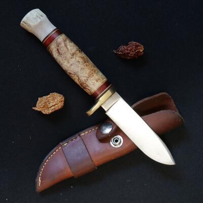 Hess Small Fixed Blade with Leather Sheath - 1
