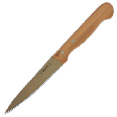 Maserin Univerzální Kuchyňský Nůž s Olivovou Rukojetí, 105 mm Čepel