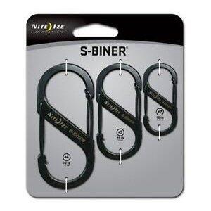 Nite Ize S-Biner Black Carabiner Three Pack