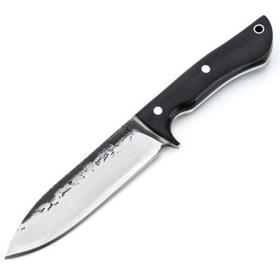 Lon Humphrey Custom Knives Alpha Black Micarta 52100 Steel Ručně kovaný - 1