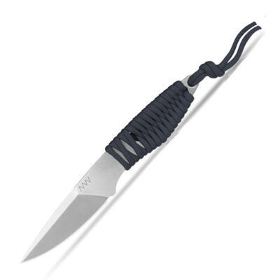 ANV Knives P100 Nůž s pevnou čepelí z D2, oplet černým paracordem, kydexové pouzdro
