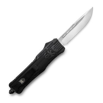 Cobratec Knives Large CTK-1 Black Plain Drop Point - 1