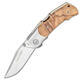 Viper Turn M390 Satin Plain Blade, Full Titanium, Poplar Wood Scales - 1/3