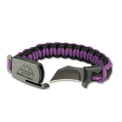 Outdoor Edge Para Claw Paracord Knife Bracelet Small Purple