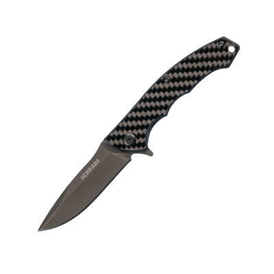 Schrade Folding Knife Carbon Fiber Handle