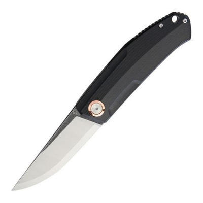 Vouking (Stedemon) Knives G0201 Smokeywash Blade Black G-10 Handle