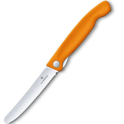 Victorinox Svačinový nůž Swiss Classic -Oranžový vroubkovaný - 2
