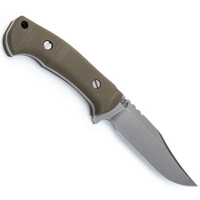 Rick Hinderer The Ranch Bowie Green Micarta Leather Sheath - 2