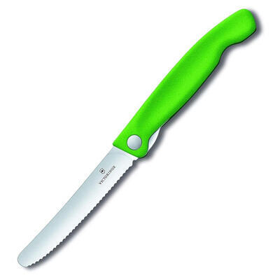 Victorinox Svačinový nůž Swiss Classic -Zelený vroubkovaný - 2