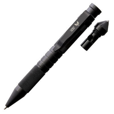 Combat Ready Tactical Pen Black With Whistle - 2