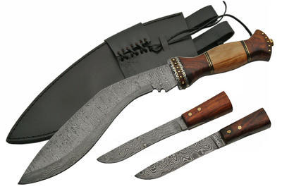 Damascus Knives Kukri Knife - 2
