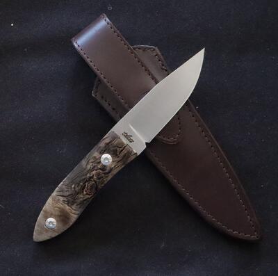 Maserin 923/RN Small Fixed Blade Black Maple Wood - 2