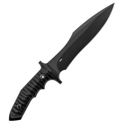 Pohl Force Tactical Nine Black TiNi with Black Leather Sheath - 2