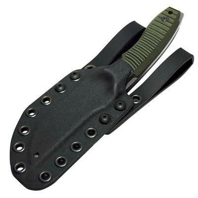 Maserin Leo Knife G-10 Black-Green Handle - 2