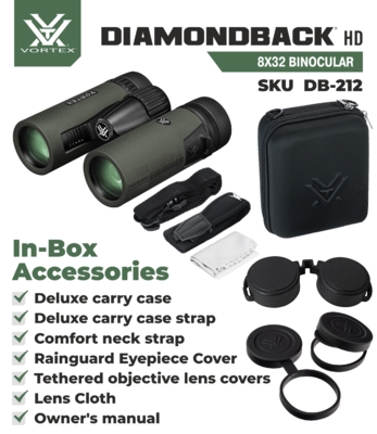 Vortex Diamondback HD 8x32 binocular - 2