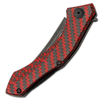 Zero Tolerance Factory Special Series 0460 Red Carbon Sinkevich Flipper - 2