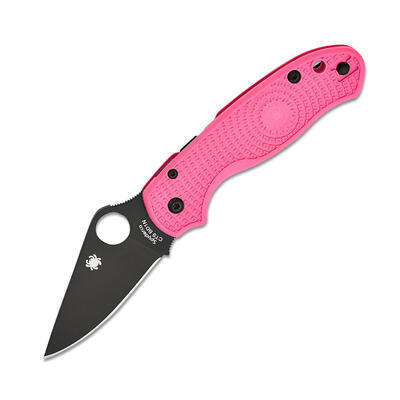 Spyderco Paramilitary  Pink Handle Black BD1N Blade - 2