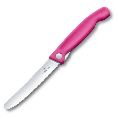 Victorinox Svačinový nůž Swiss Classic - Růžový vroubkovaný - 2