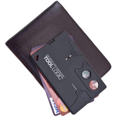SOG TOOLLOGIC Credit Card Companion Lens/Compass Black - 2