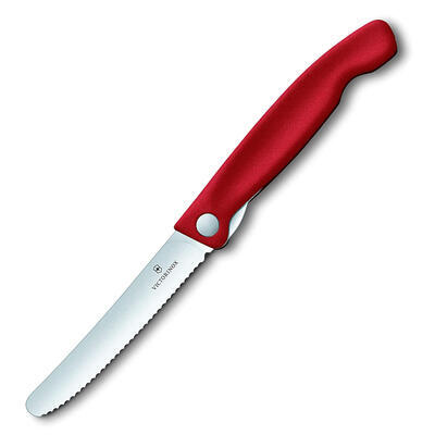 Victorinox Svačinový nůž Swiss Classic - Červený vroubkovaný - 2