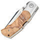 Viper Turn M390 Satin Plain Blade, Full Titanium, Poplar Wood Scales - 2/3