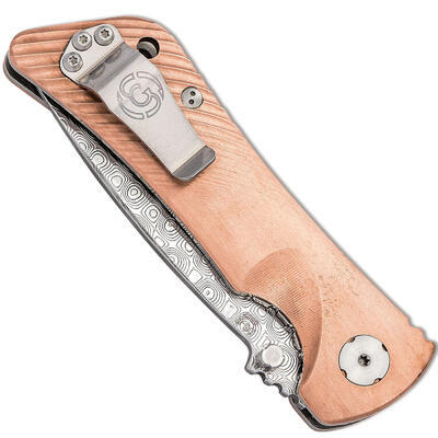 Southern Grind Spider Monkey Drop Point Damascus Copper  - 3