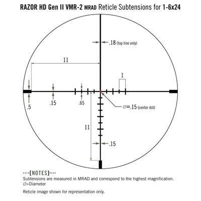 Vortex Razor HD GEN II-E VMR-2 MRAD 1-6x24 - 3