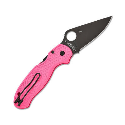 Spyderco Paramilitary  Pink Handle Black BD1N Blade - 3