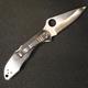 Spyderco Delica Custom Jewelry Collection Jet and Mother of Pearl - 3/3