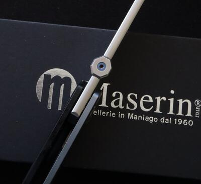 Maserin 374/G10N Modified Sheepsfoot Folder G10/Titanium Handles - 3