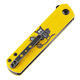 Kansept Knives Foosa Yellow G10 with Bat Print Limited Edition 1 of 220 - 3/3