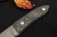 Maserin Small Damascus Fixed Blade Black Carbon Knife - 3/6