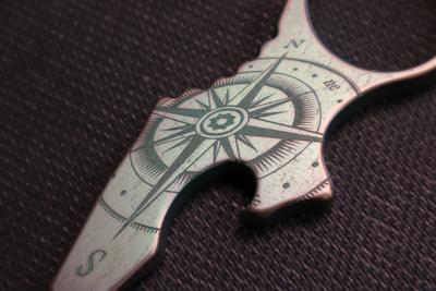 Spartan Blades Harsey Pocket Tool Compass Ano Brz and Gun - 4