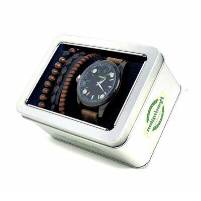 Remington Timepiece Watch and Bracelets gift set brown - 5