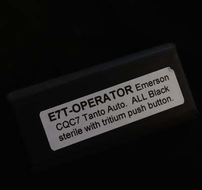 Pro-Tech CQC 7 Tanto Emerson Operator All Black - 5